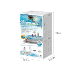 Basen PRISM FRAME CLEARVIEW 427x107 Intex 26722