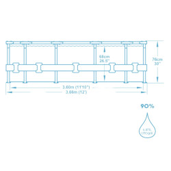 Basen Steel Pro 366x76 Bestway 56681