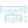 Basen 488x305x107 zestaw 18w1 Power Steel Bestway 56448