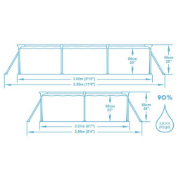 Basen Steel Pro 300x201x66 zestaw 7w1 Bestway 56404