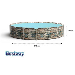 Basen 549x132 Power Steel zestaw 18w1 Bestway 56886