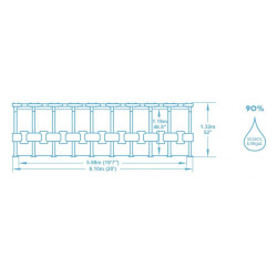 Basen do ogrodu 610x132 Power Steel zestaw 19w1 Bestway 56883