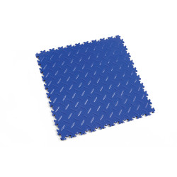 Posadzka Modułowa PVC - FORTELOCK BLUE Blacha Ryflowana INDUSTRY |  7mm