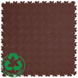 Podłoga PVC - FORTELOCK Blacha Ryflowana ECO BROWN INDUSTRY |  7mm