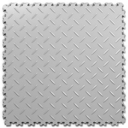 Podłoga Modułowa PVC - FORTELOCK GREY Blacha Ryflowana INDUSTRY |  7mm