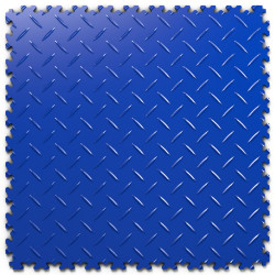 Posadzka Modułowa PVC - FORTELOCK BLUE Blacha Ryflowana INDUSTRY |  7mm