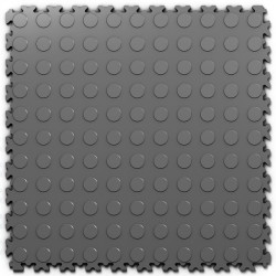 Posadzki Modułowe PVC - FORTELOCK GRAPHITE Monety INDUSTRY |  7mm
