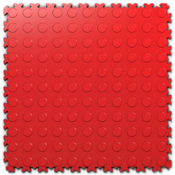 Posadzka Modułowa PCW - FORTELOCK ROSSO RED Monety INDUSTRY |  7mm