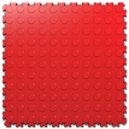 Posadzka Modułowa PCW - FORTELOCK ROSSO RED Monety INDUSTRY |  7mm