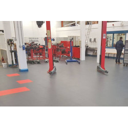 GERFLOR Płytki modułowe Czarne 4mm Blacha Ryflowana