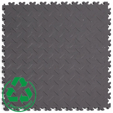 Płytka bezklejowa - FORTELOCK Blacha Ryflowana ECO GREY |  7mm