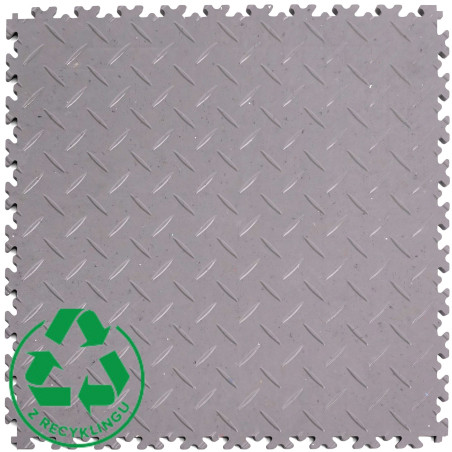 Płytka bezklejowa - FORTELOCK Blacha Ryflowana ECO GREY |  7mm