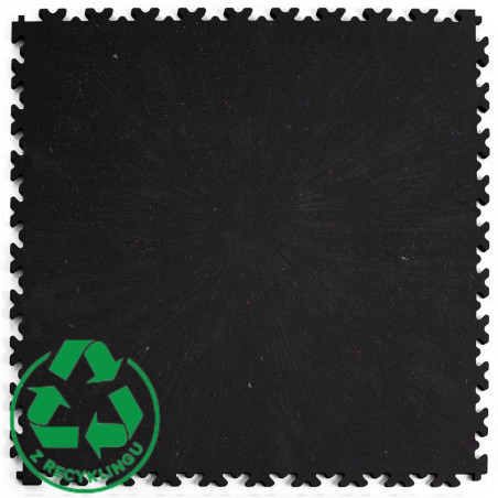 Płytka bezklejowa - FORTELOCK Skóra ECO BLACK XL |  4mm