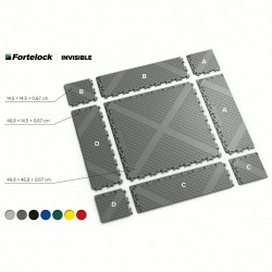 Narożnik FORTELOCK Invisible GREY Wersja A