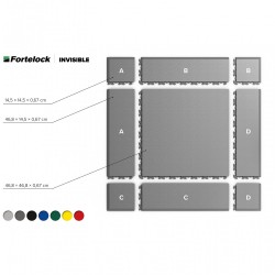 Narożnik FORTELOCK Invisible GREY Wersja C