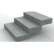 Blok schodowy marmurowy - kostka tarasowa