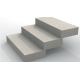 Blok schodowy marmurowy - kostka tarasowa