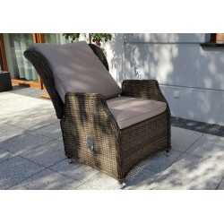Regulowany Fotel z podnóżkiem i stolikiem kawowym ROMA CAFFE SOLO