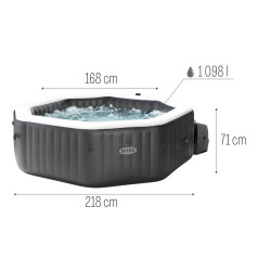 Dmuchane Spa 6-osobowe PureSpa Jet&Bubble Deluxe Intex 28458